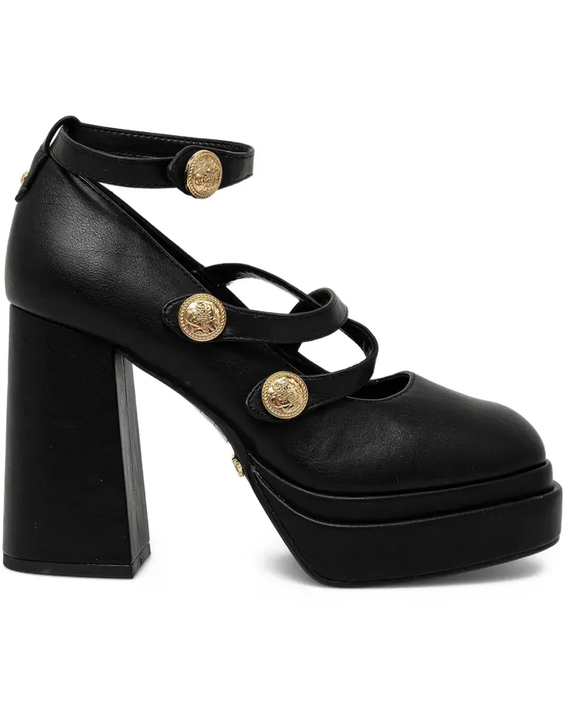 Buffalo May Mary Pumps mit Plateau 110mm - Schwarz Schwarz