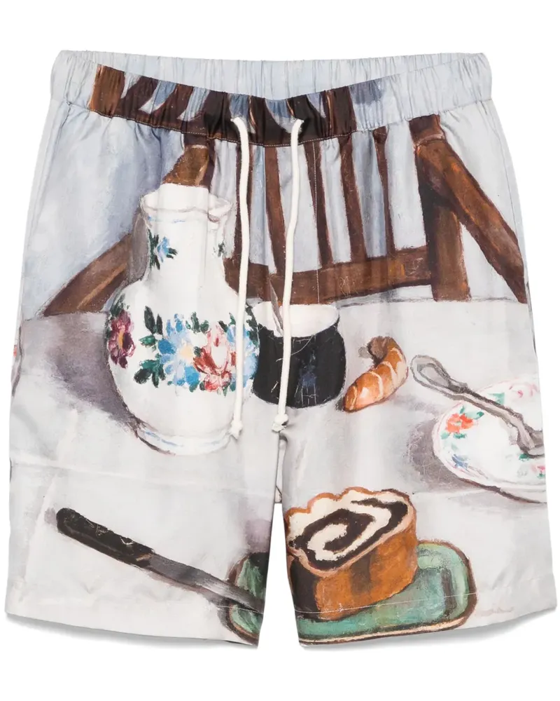 Nanushka Shorts aus Seide - Grau Grau