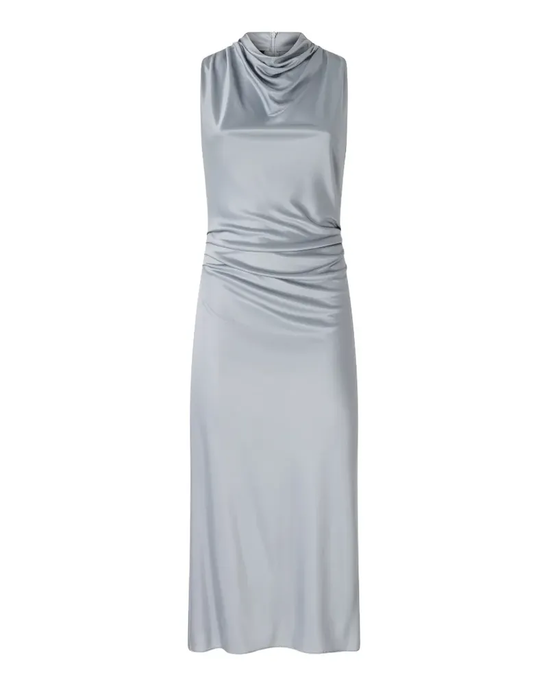 Pinko midi sheath dress with draped neck - Blau Blau