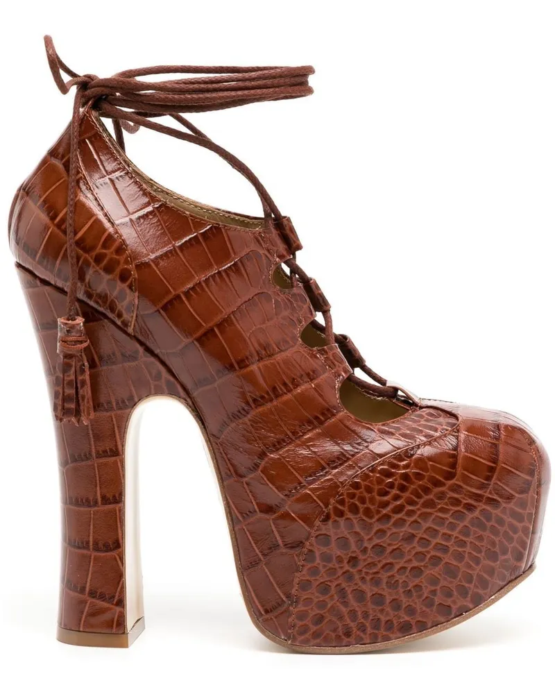 Vivienne Westwood Elevated Ghillie Pumps 145mm - Braun Braun