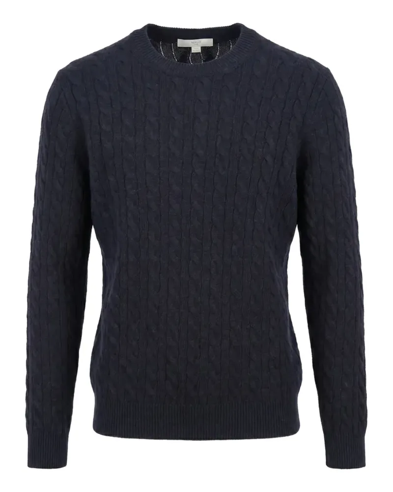 Malo cable-knit cashmere sweater - Blau Blau