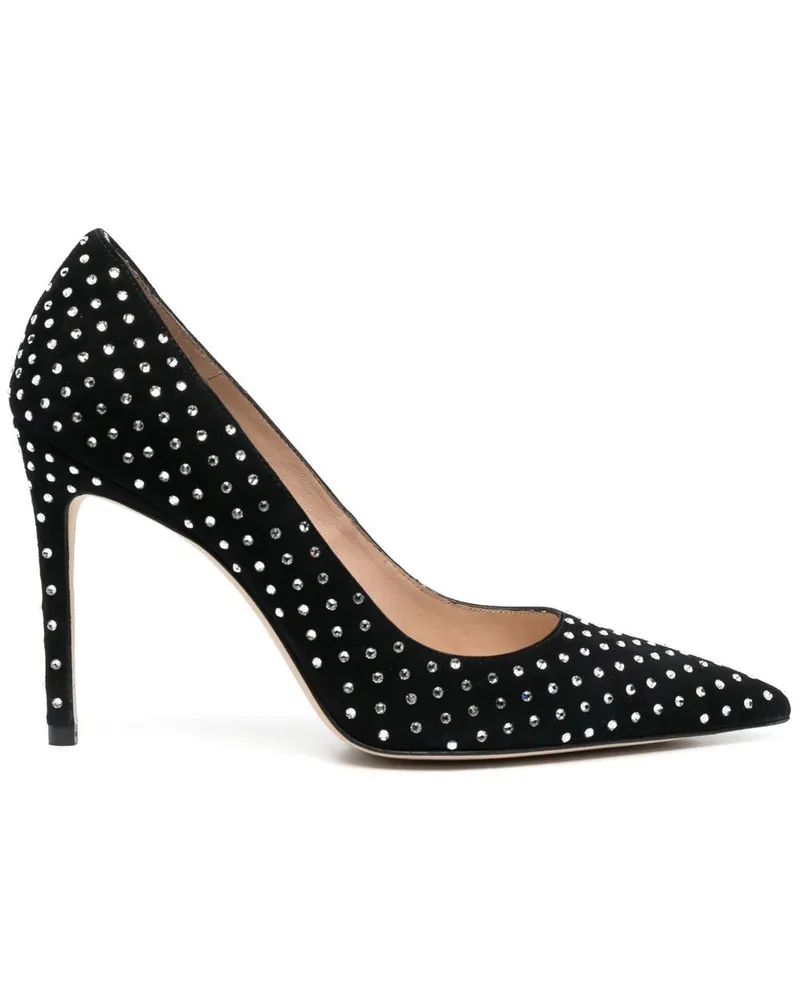 Stuart Weitzman Pumps mit Kristallen 100mm - Schwarz Schwarz