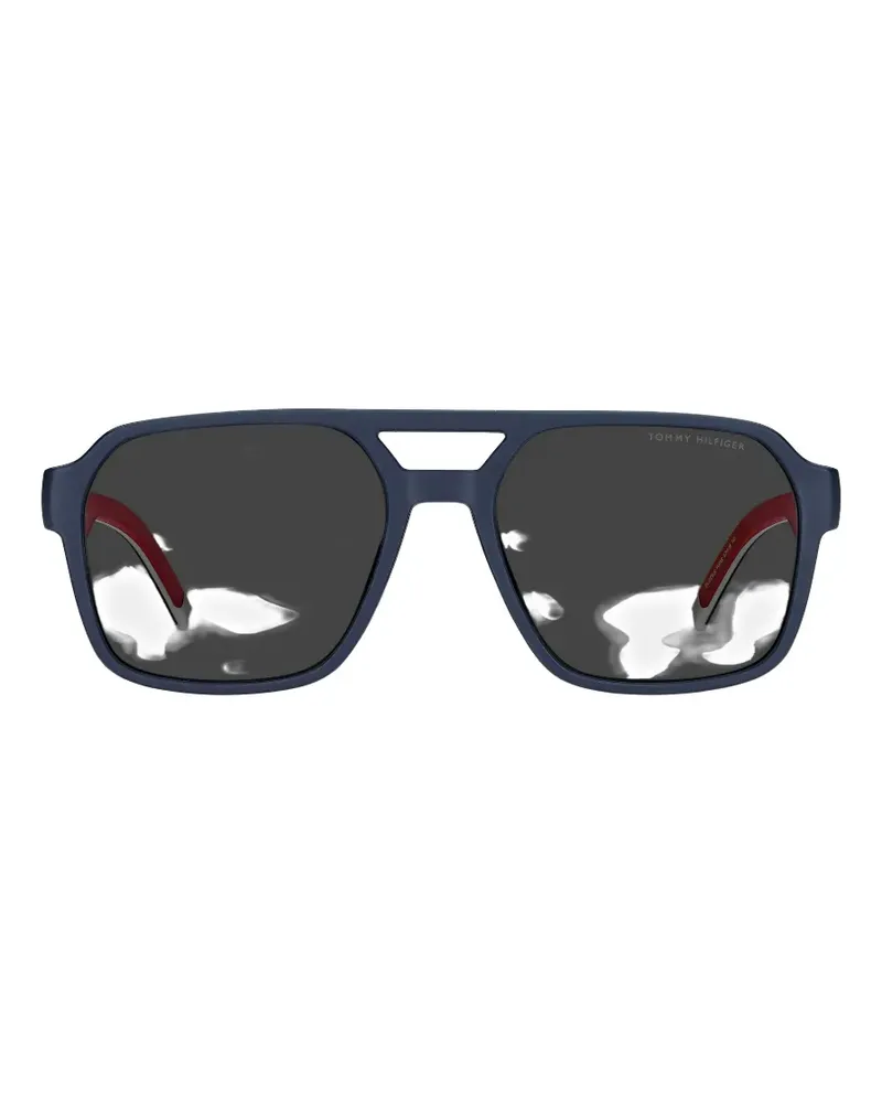 Tommy Hilfiger Sonnenbrille mit geometrischem Gestell - Blau Blau