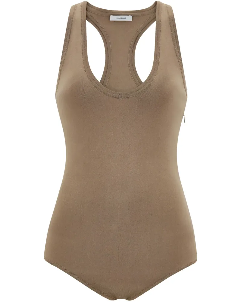 Ferragamo Gestrickter Body - Nude Nude