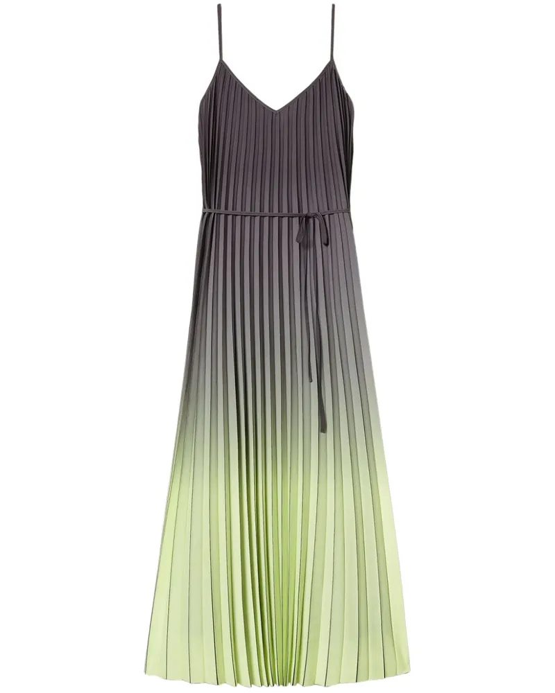 Twin-Set Midikleid mit Falten - Grau Grau