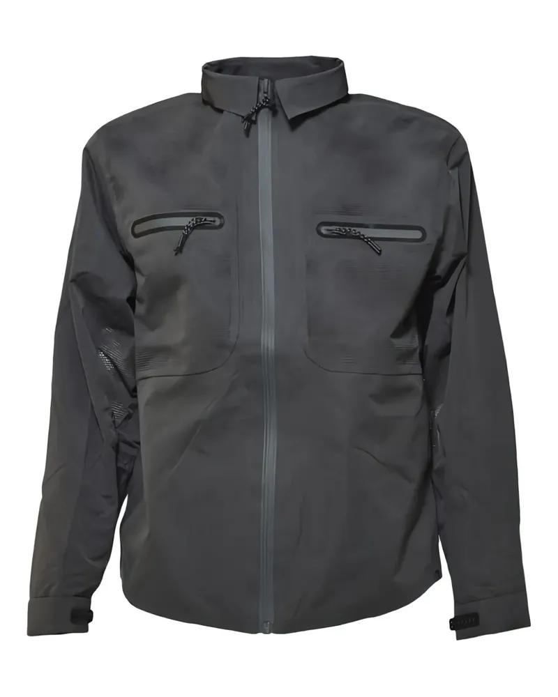 Alpha Industries Hemdjacke mit Lochmuster - Grau Grau