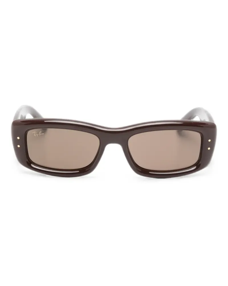 Ray Ban A$AP Rocky Kiliane Puffer rectangle-frame sunglasses - Braun Braun