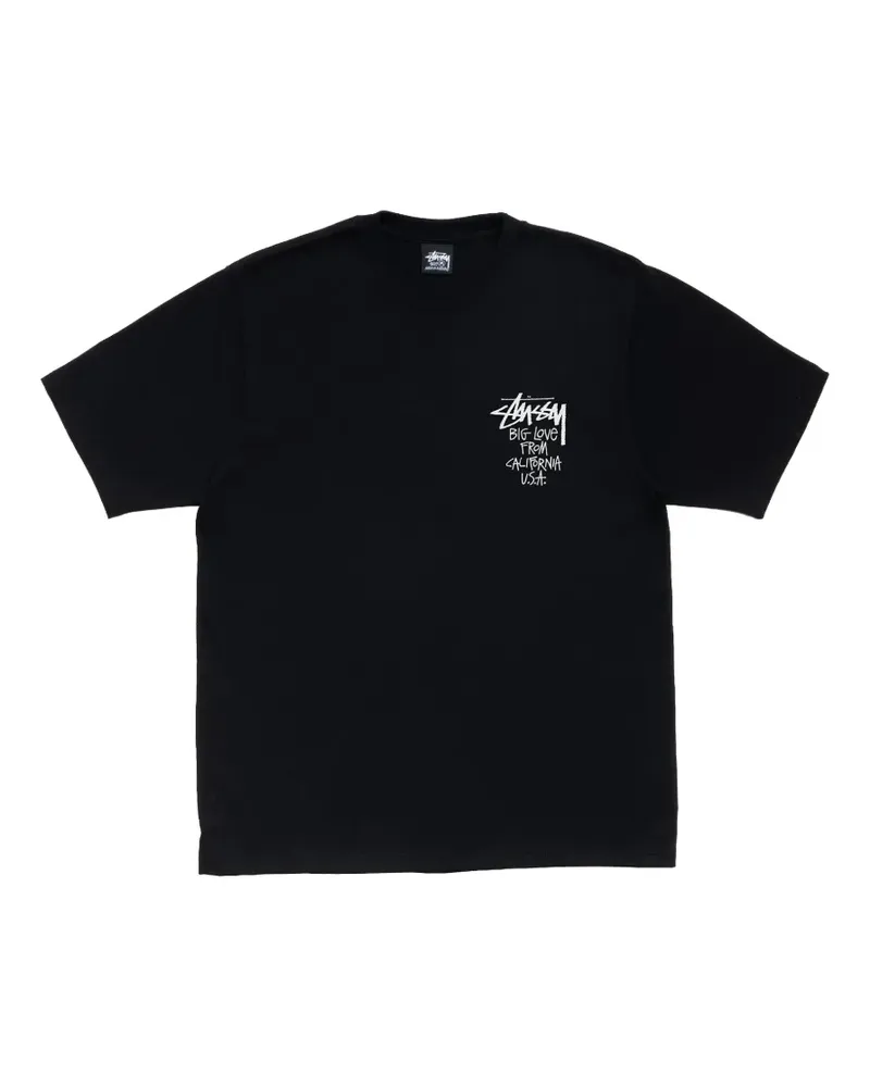 Stüssy Big Love Tee T-Shirt - Schwarz Schwarz