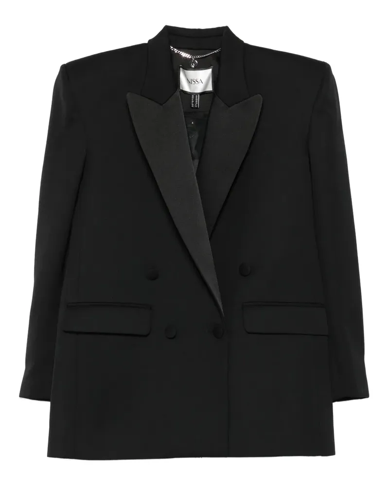 NISSA Doppelreihiger Blazer mit Schalkragen - Schwarz Schwarz