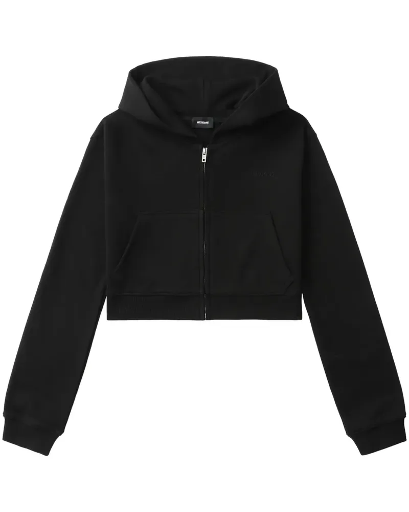 WE 11 DONE Kapuzenjacke mit Reißverschluss - Schwarz Schwarz