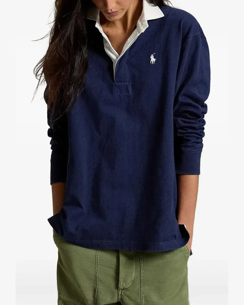 Ralph Lauren logo-embroidered polo shirt - Blau Blau