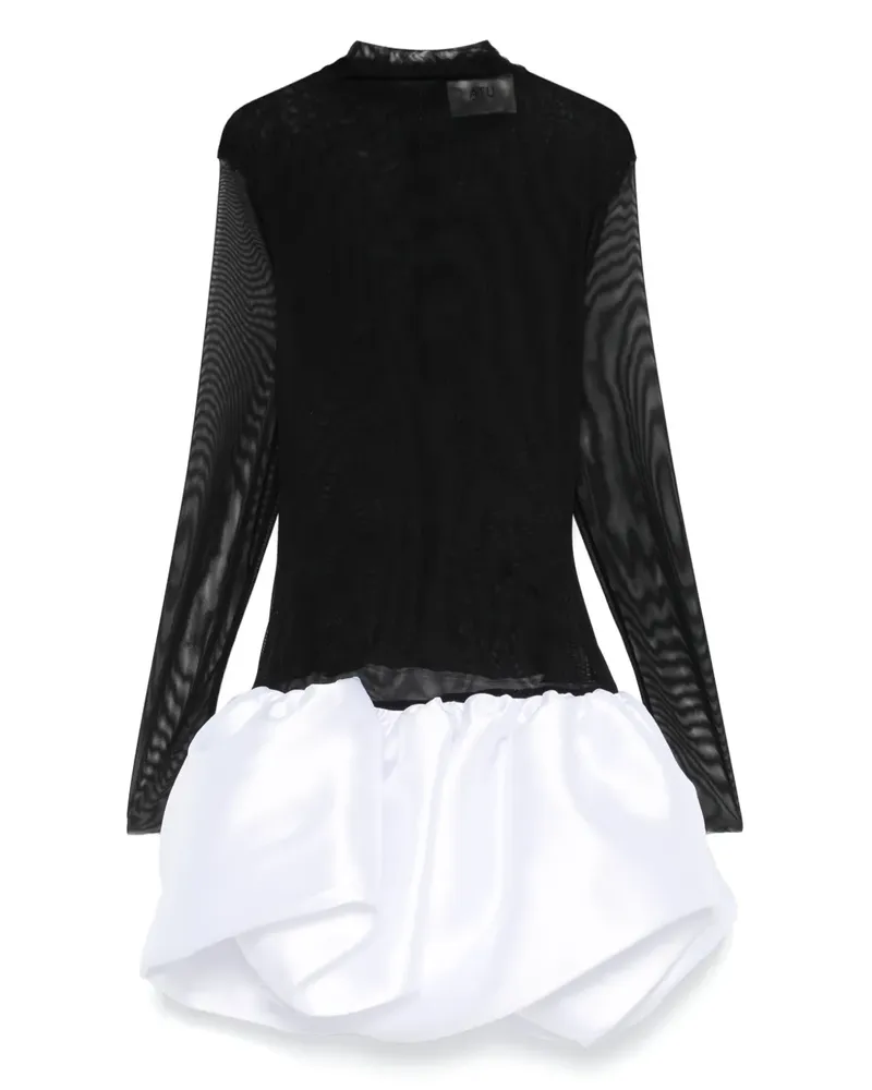 ATU Body Couture Kleid mit Ballonsaum - Schwarz Schwarz