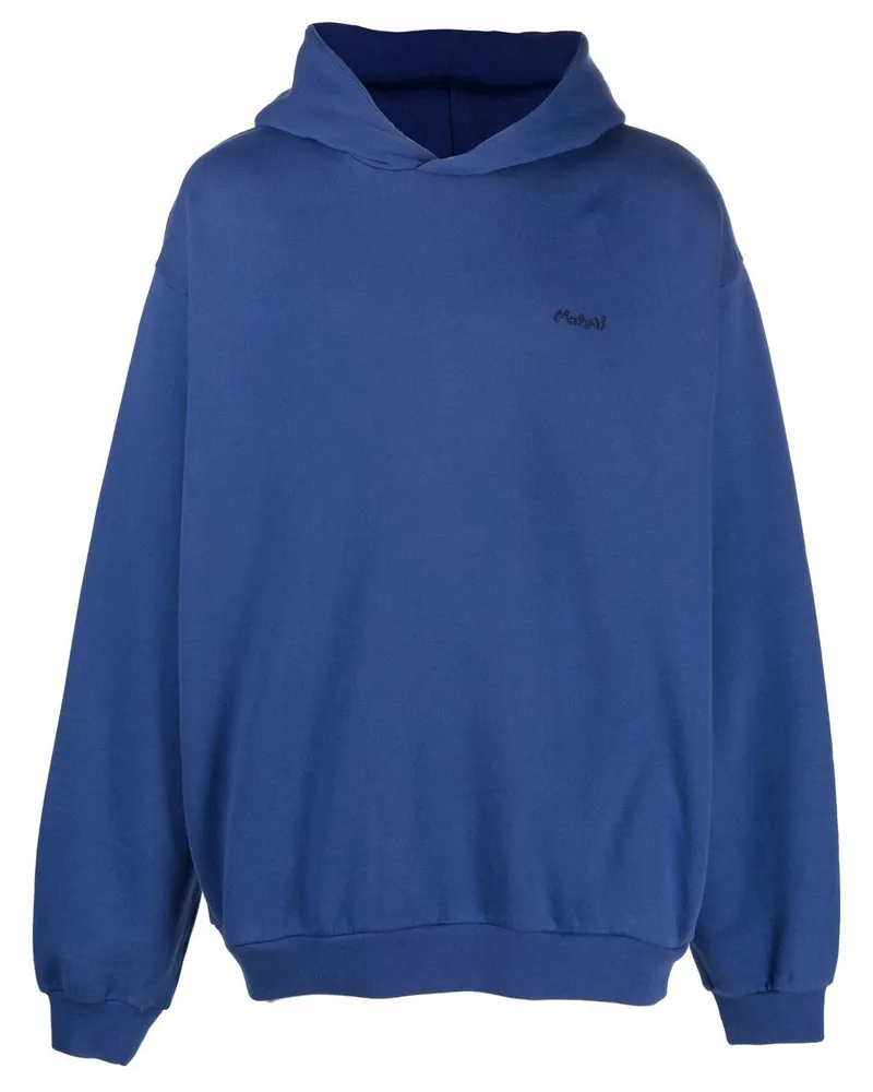 Marni Hoodie mit Logo-Print Blau