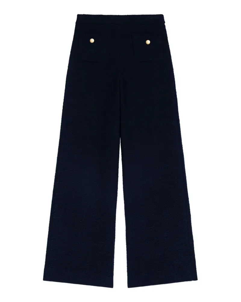 Maje tweed trousers - Blau Blau