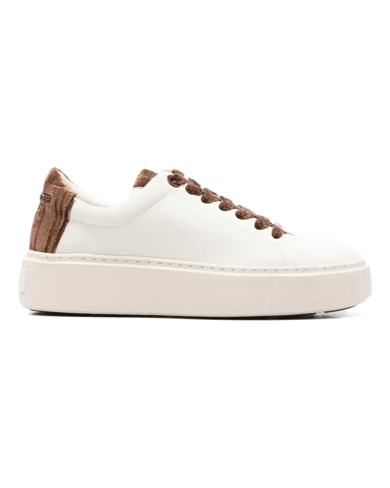 Alexander Smith Sneakers mit Samtbesatz - Weiß Weiß