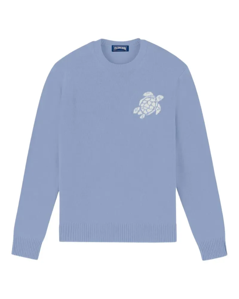 Vilebrequin Payol turtle-embroidered crew-neck sweater - Blau Blau