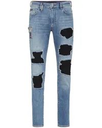 Philipp Plein Skinny-Jeans im Distressed-Look Blau