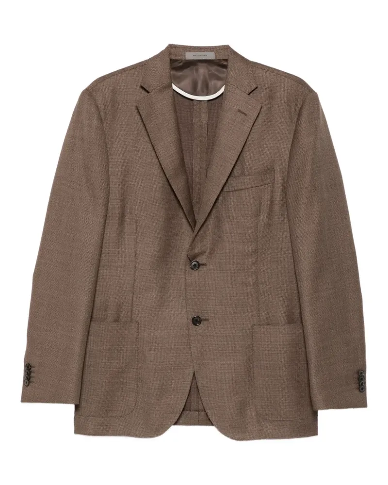 Corneliani Einreihiges Sakko mit fallendem Revers - Braun Braun