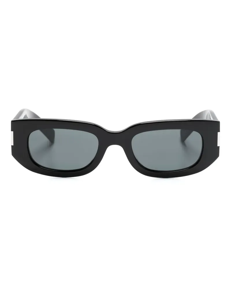 Saint Laurent SL 697 Sonnenbrille mit eckiger Form - Schwarz Schwarz