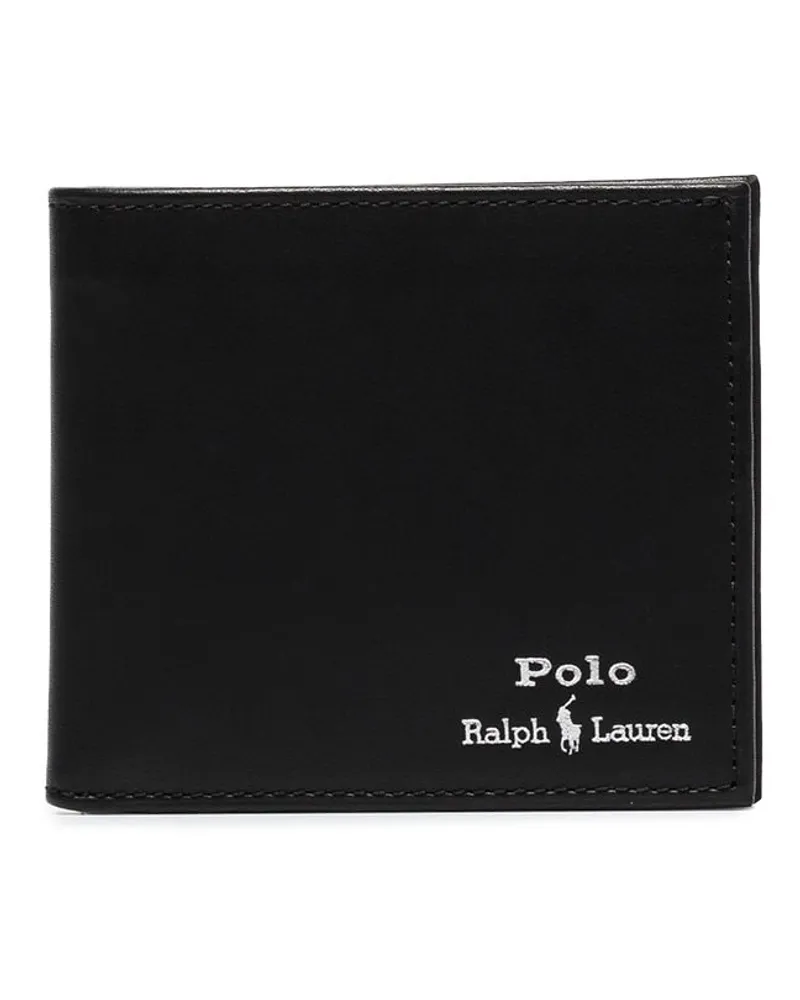 Ralph Lauren Portemonnaie mit Logo-Stickerei - Schwarz Schwarz