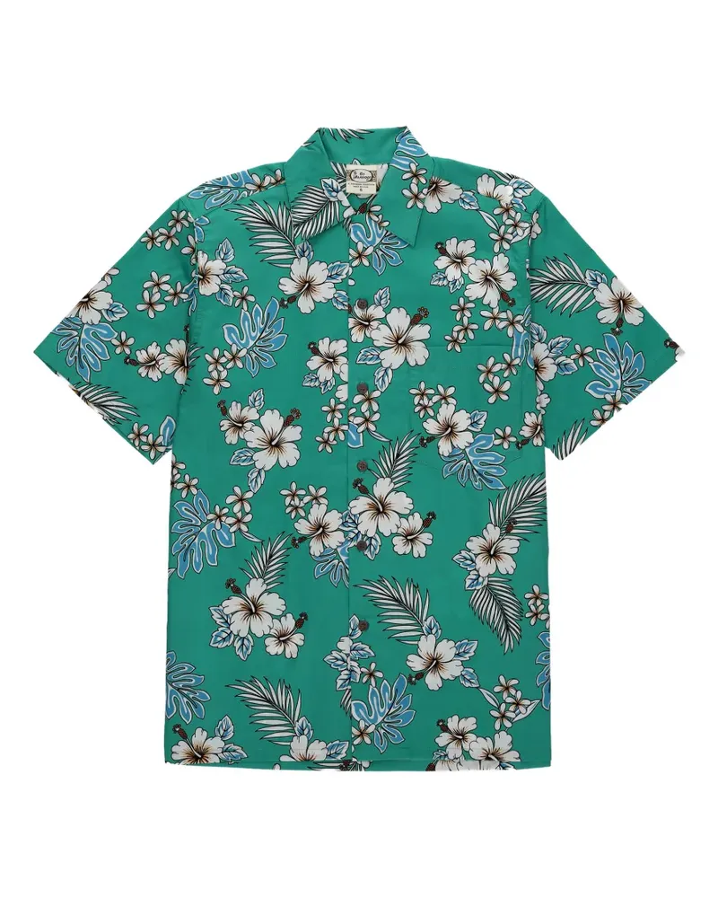 Fortela tropical-print short-sleeve shirt - Grün Grün