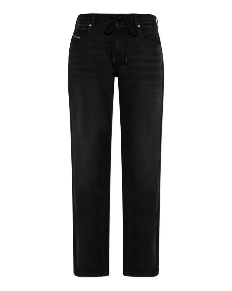 Diesel 2071 D-Meel Jogg Jeans mit Kordelzug - Schwarz Schwarz