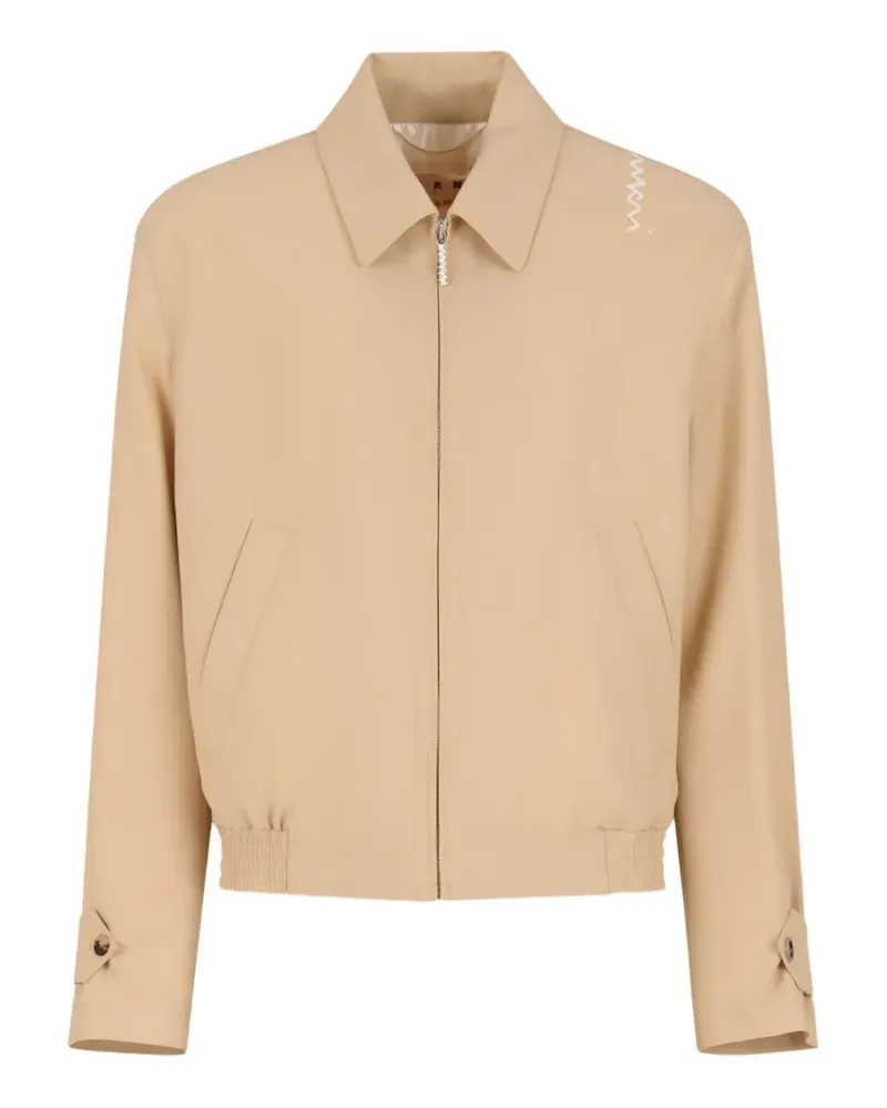 Marni Jacke mit Logo-Stickerei - Gelb Gelb