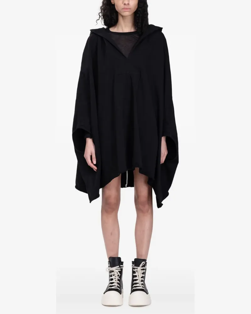 Rick Owens Klassischer Hoodie - Schwarz Schwarz