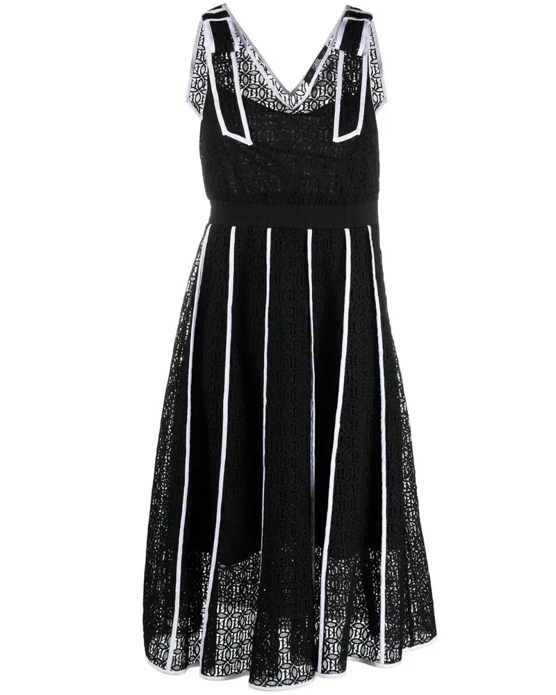 Karl Lagerfeld Midikleid aus Spitze - Schwarz Schwarz
