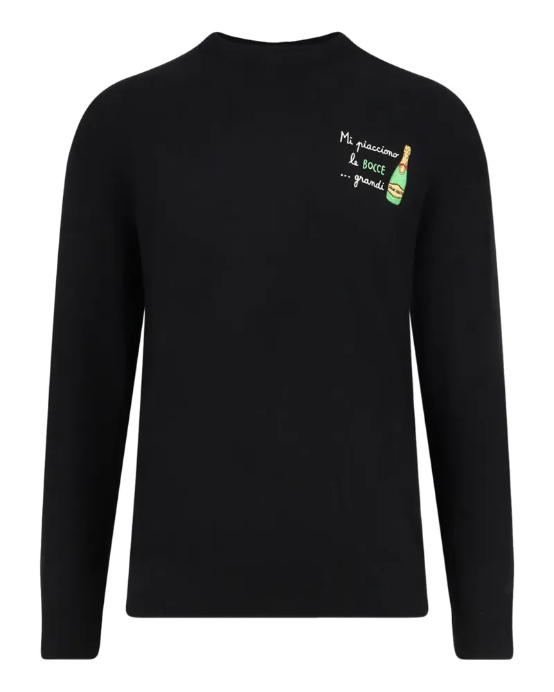 MC2 Saint Barth Bestickter Pullover - Schwarz Schwarz