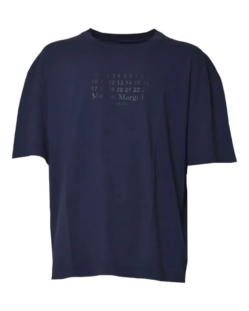 Maison Margiela T-Shirt mit Print - Blau Blau