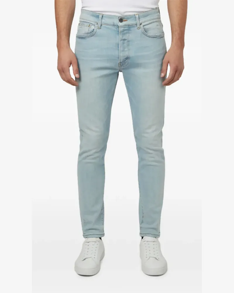 Amiri Ausgeblichene Skinny-Jeans - Blau Blau