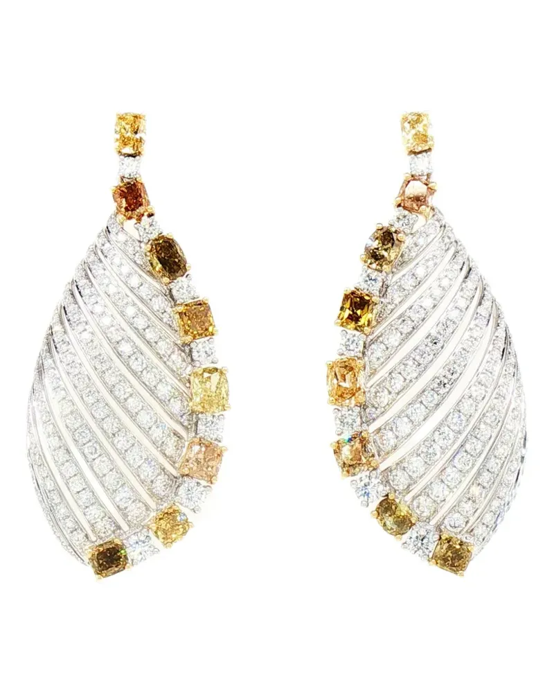 HYT Jewelry diamond drop earrings - Silber Silber