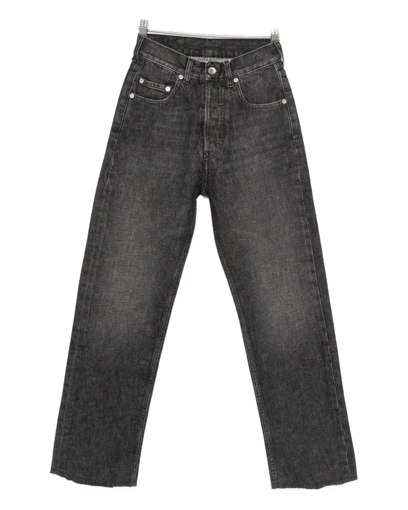 Maison Margiela frayed straight-leg jeans - Schwarz Schwarz