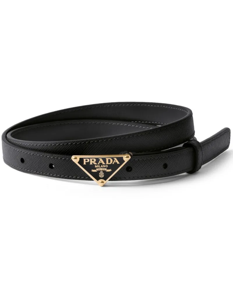 Prada Gürtel aus Saffiano-Leder - Schwarz Schwarz
