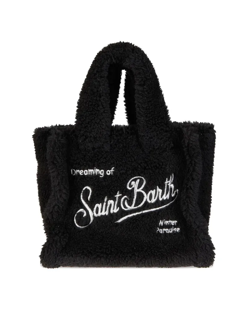MC2 Saint Barth teddy logo vanity mini bag - Schwarz Schwarz