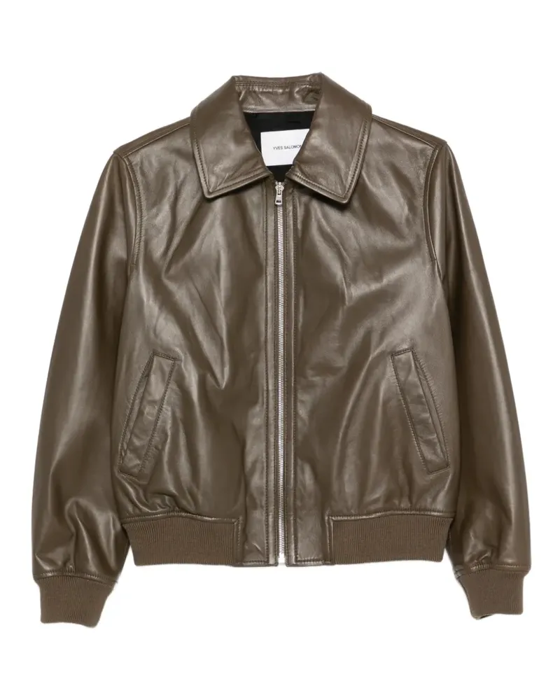Yves Salomon Jacke mit Reißverschluss - Braun Braun