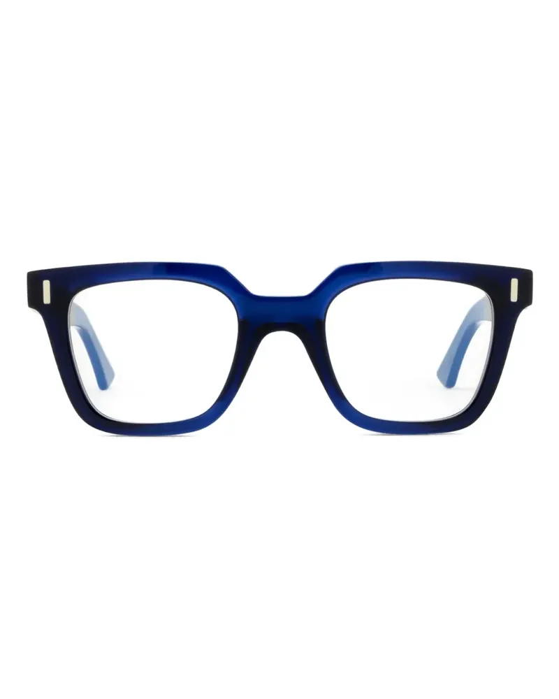 Cutler and Gross Brille mit eckigem Gestell - Blau Blau