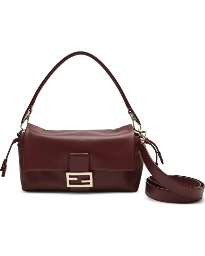 Fendi Mittelgroße Mamma Baguette Schultertasche - Rot Rot