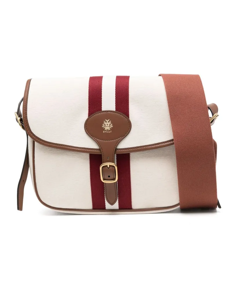 Bally Kuriertasche mit zwei Streifen - Nude Nude