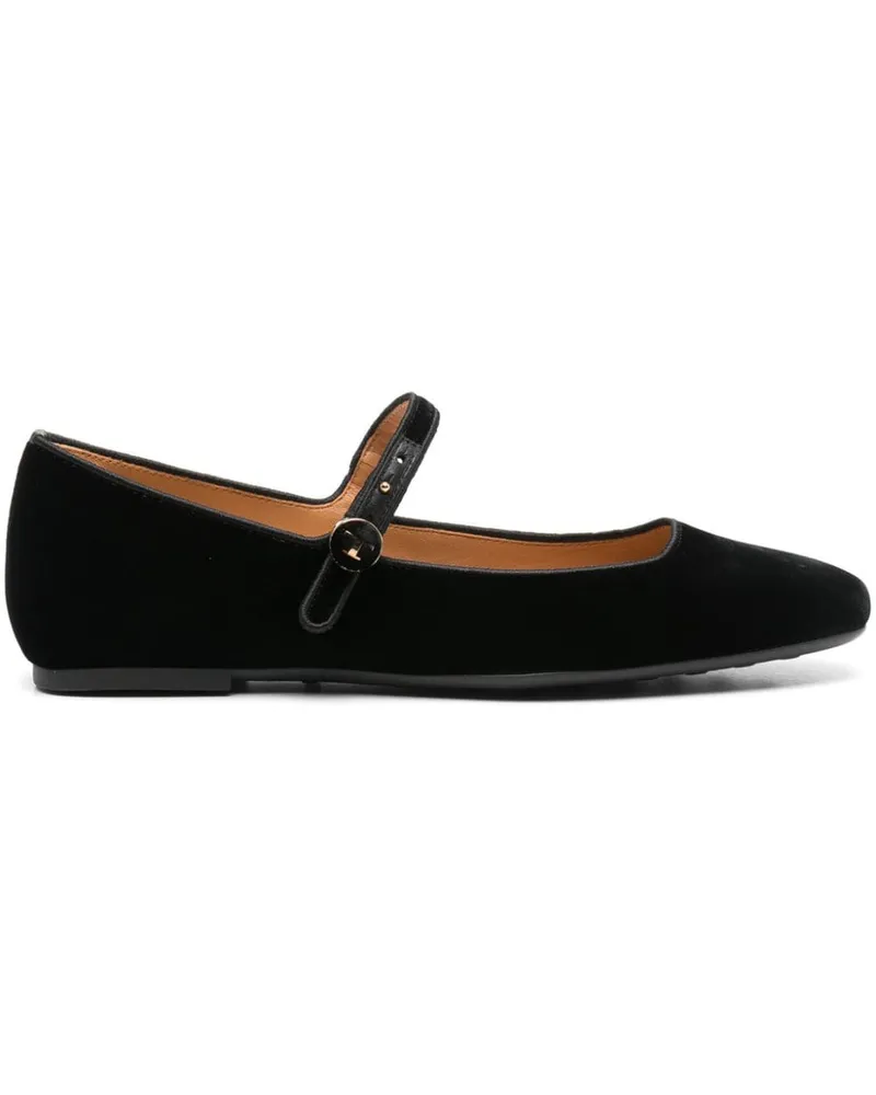 TOD'S Ballerinas aus Samt Schwarz