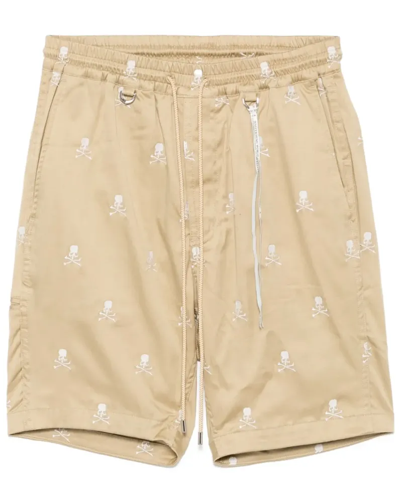 Mastermind World Shorts mit Logo-Stickerei - Nude Nude