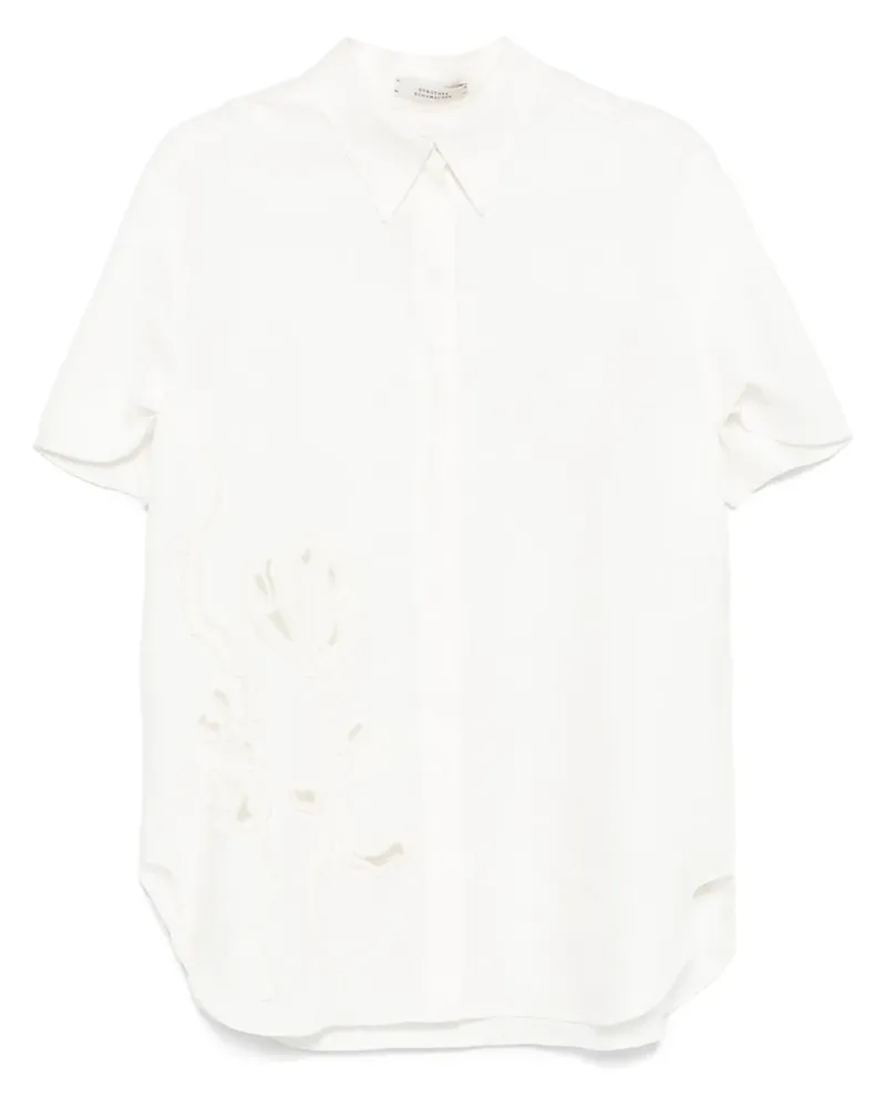 Dorothee Schumacher Rock mit Blumenstickerei - Weiß Weiß