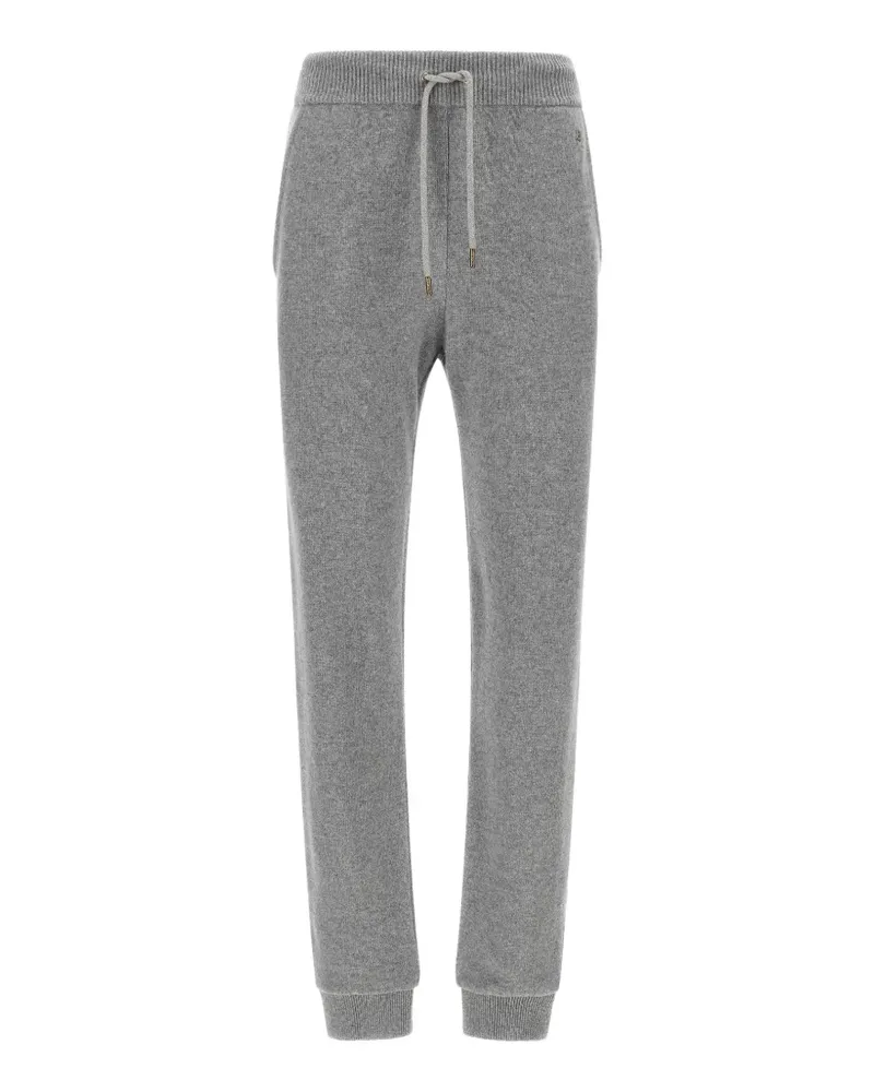 Balmain logo-plaque track pants - Grau Grau