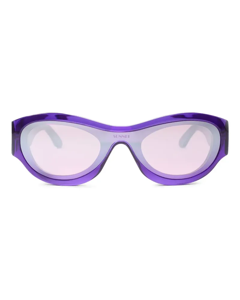 SUNNEI Sonnenbrille mit geometrischem Gestell - Violett Violett