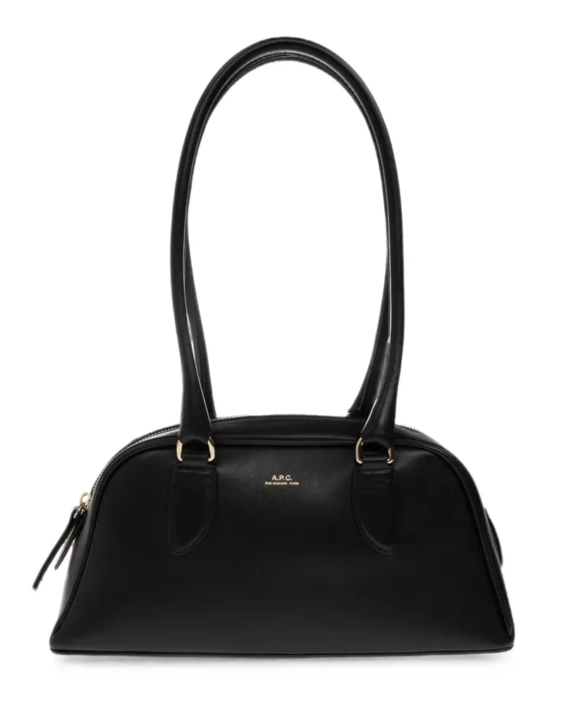 A.P.C. Paloma Schultertasche mit Logo - Schwarz Schwarz