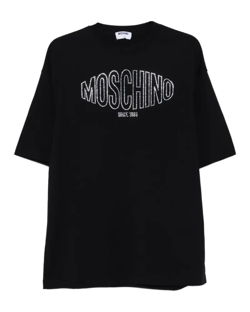 Moschino T-Shirt mit Logo-Detail - Schwarz Schwarz