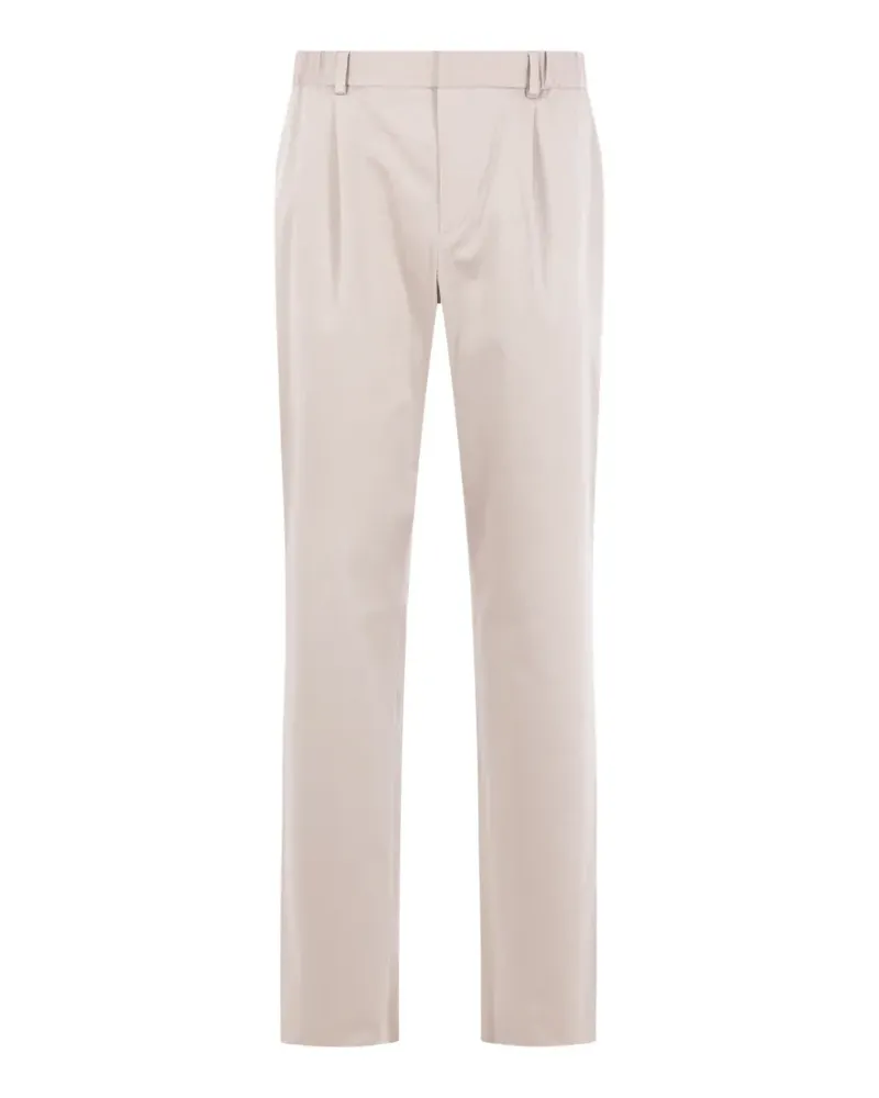 AGNONA belt-loops tailored trousers - Nude Nude