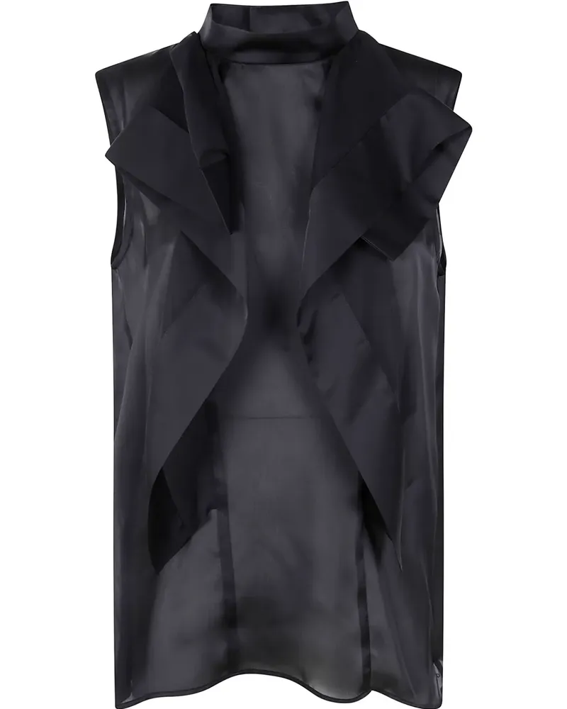 Sacai Top mit Rüschen - Schwarz Schwarz