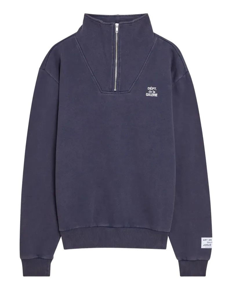 GALLERY DEPT. half-zip cotton sweatshirt - Blau Blau